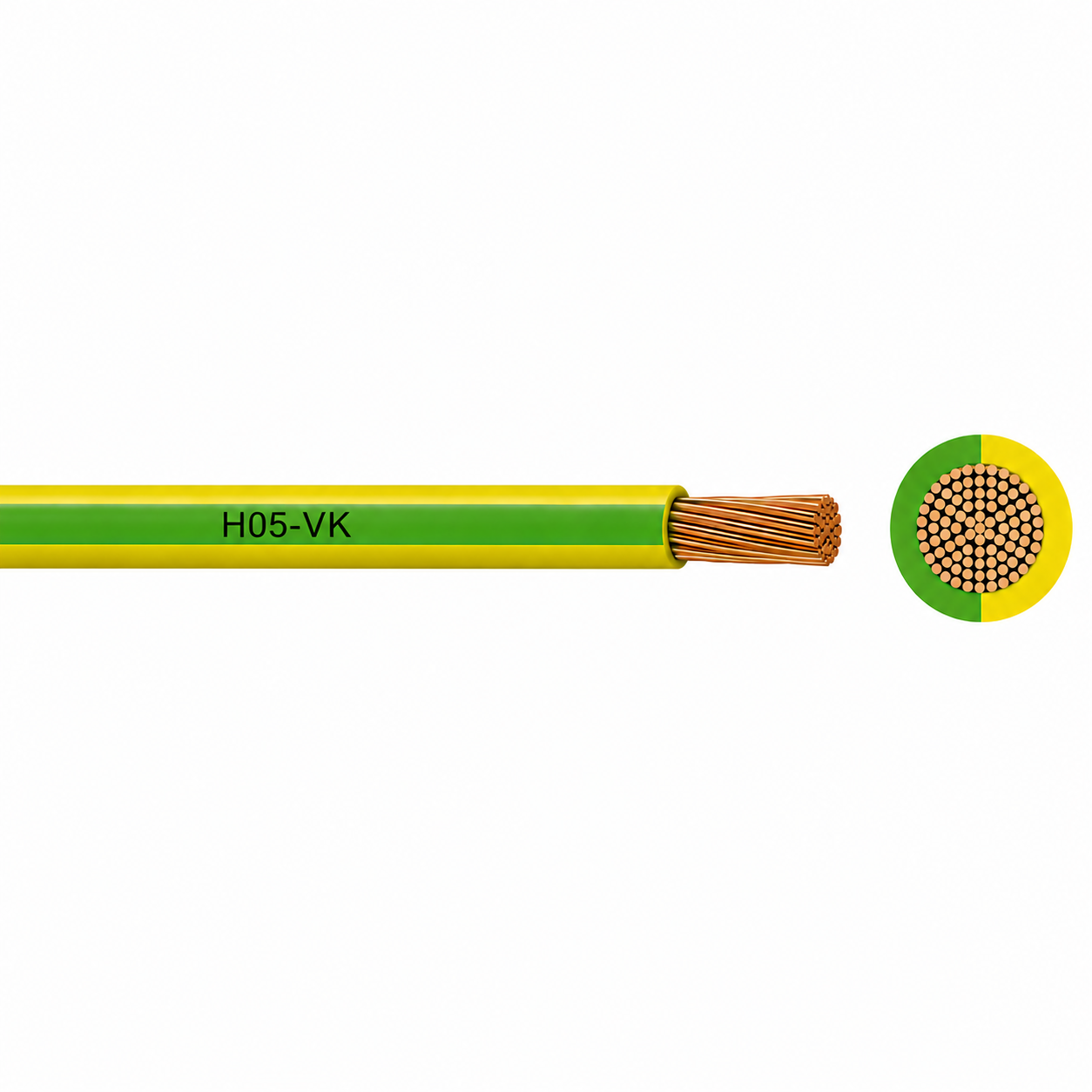 H05 V-K Câble électrique unipolaire cuivre souple