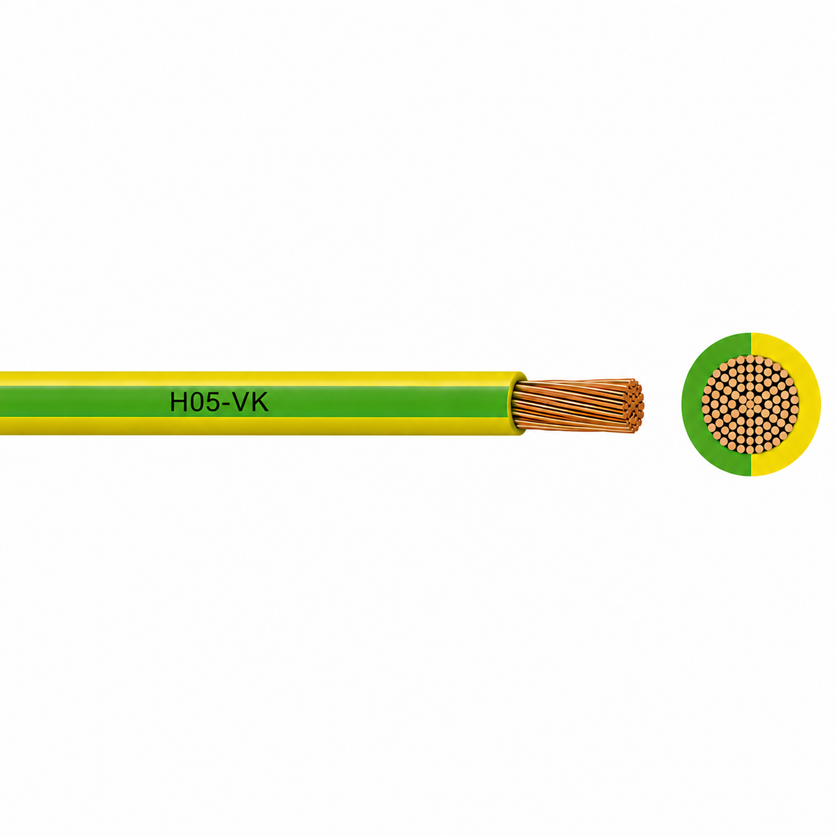 H05 V-K Câble électrique unipolaire cuivre souple