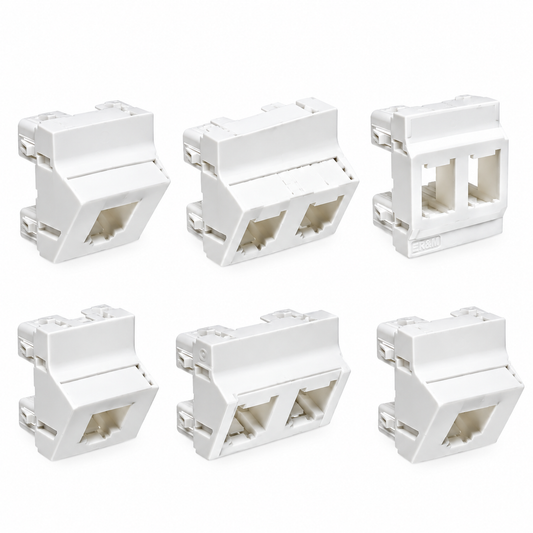 Plastron Port RJ45 45x45